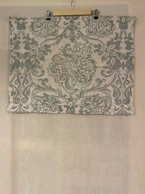 Restoration Hardware blue green Italian Fiore flora 100% cotton standard sham